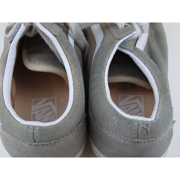 VANS Size 8.5 Sneaker Pink Leather Medium (B, M) Lace Up‎ Women - Picture 8 of 11